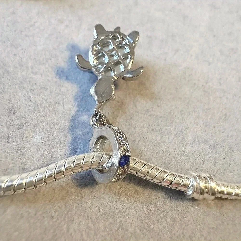Blue Turtle‎ Dangle Charm fits PANDORA